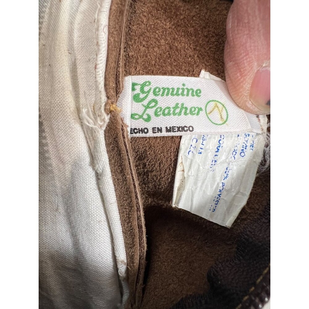Vintage Brown Genuine Leather Fanny Pack Adjustable Strap Multiple Pockets - Picture 4 of 10